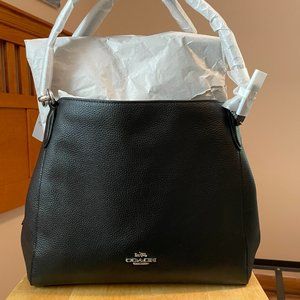 Coach Hallie Shoulder Bag, Black, NWT